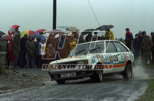 Ted Gaffney and Peter Murphy in Peters car on Donegal